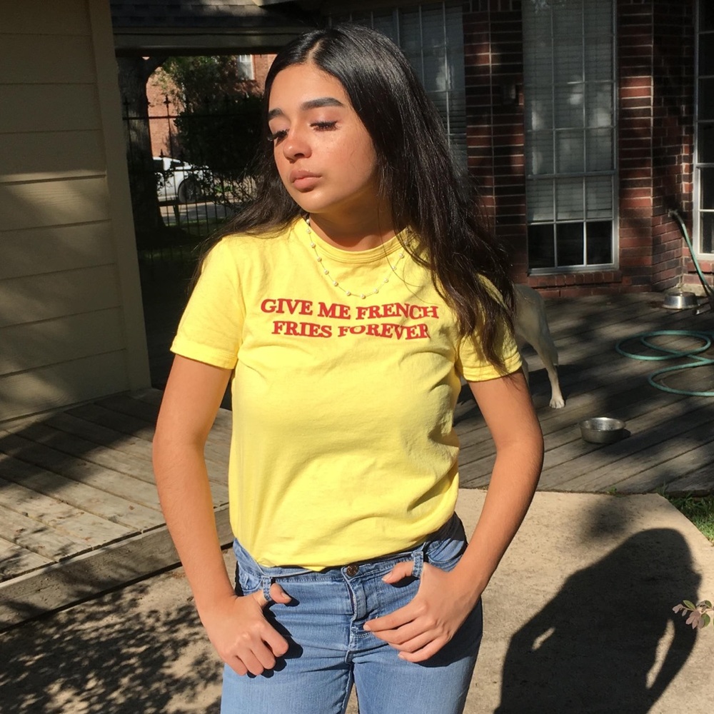 Yellow Graphic Zara Tee